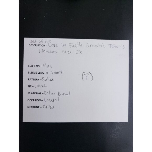 Love In Faith Christian Graphic T-Shirts Womens Size 2X - Set Of 2 - Picture 11 of 11